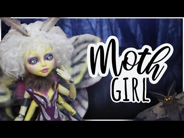 Super Fluffy MOTH! | Bug Girls Collab | Doll Repaint