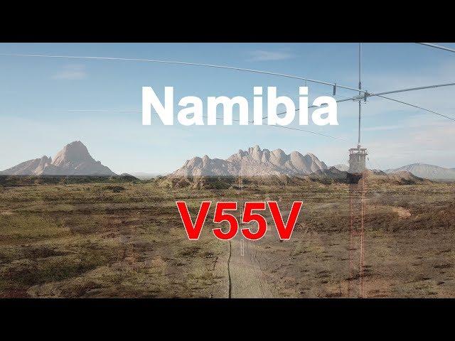 V55V Rhombic Antennas - A Big Signal Out Of Africa - DXpedition