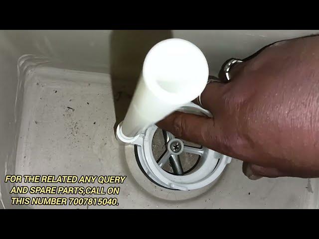 How to fix a leaking commode siphon.toilet flush syphon leakage repairing video