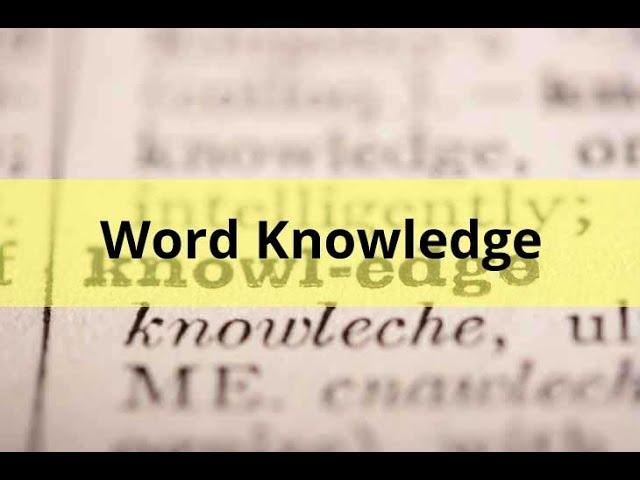 ASVAB Word Knowledge Practice Test 1