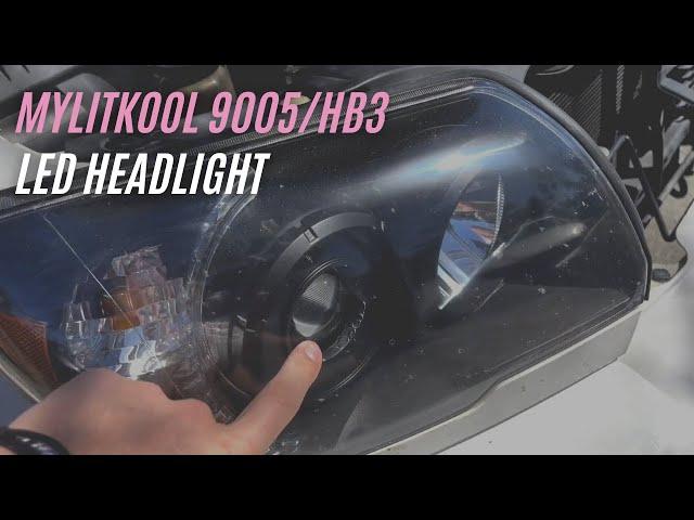 MYLITKOOL 9005/HB3 LED Headlight Bulbs Review, Installation | MYLITKOOL LED Headlight Kit All-in-One