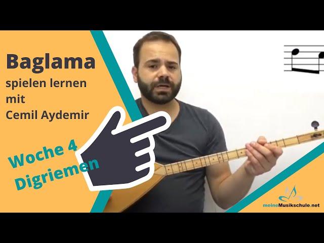 Baglama lernen mit Cemil Aydemir und meineMusikschule.net | Mustervideo aus Woche 4 Digriemen