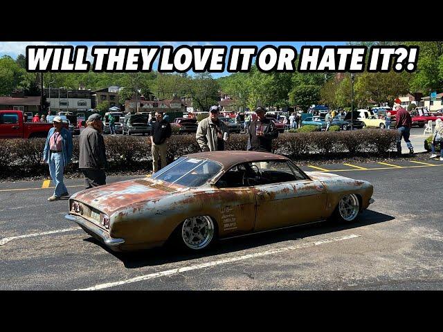 I TOOK MY BAGGED & CHOPPED CORVAIR TO AN ALL VAIR SHOW!