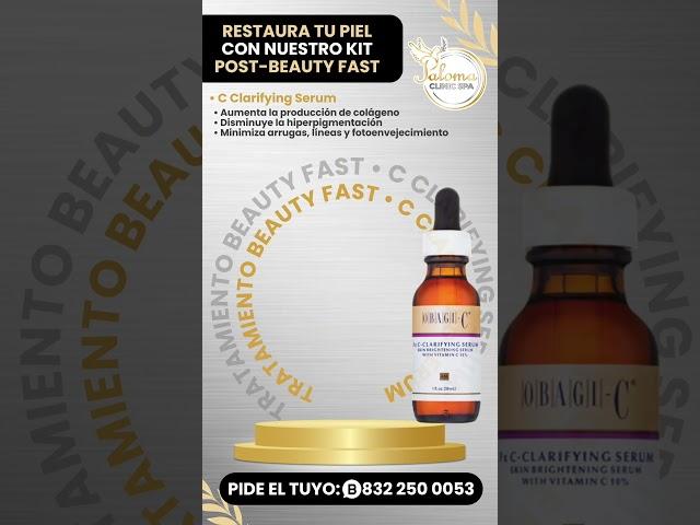 Kit Post Beauty Fast #beautyfast #vitaminasfaciales #infusionvitaminas #tratamientointensivo #cuidad