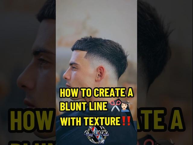 How To CREATE A BLUNT LINE with TEXTURE ️ TUTORIAL ‍️ #Barbers #hairstylist