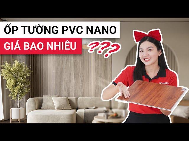 Tấm nhựa ốp tường PVC nano giá bao nhiêu | Báo giá tấm ốp nano Galawood giá rẻ