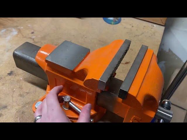 Forward 5 Inch Bench Vise Ductile Iron Review, Beast of a vise!