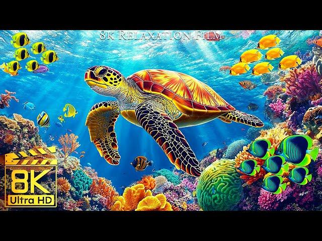 Underwater Bliss in 4K  Spectacular Coral Reefs & Soothing Ocean Sounds