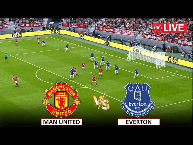 Live : Manchester United vs Everton I English Premier League 2024/25 I Live Match eFootball Pes 21