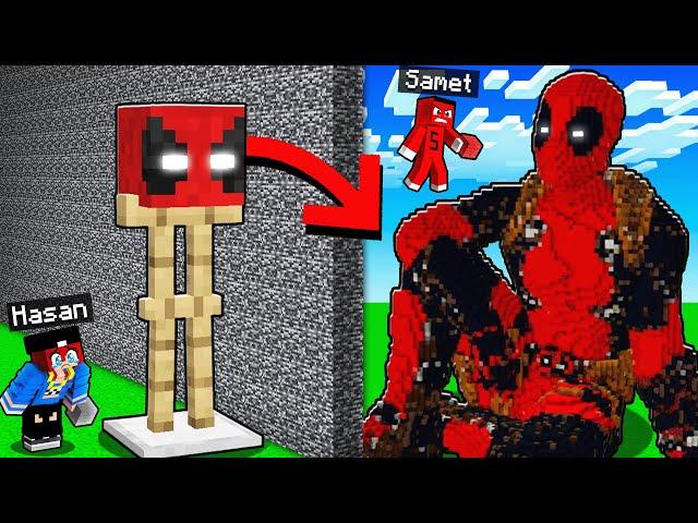 HASANI YAPI KAPIŞMASINDA SÜPER KAHRAMAN ile TROLLEDİM !!  - Minecraft