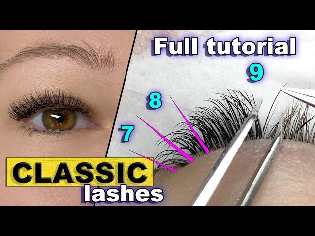 BEGINNERS LASHING GUIDE eyelash extensions / Classic lash (full tutorial)