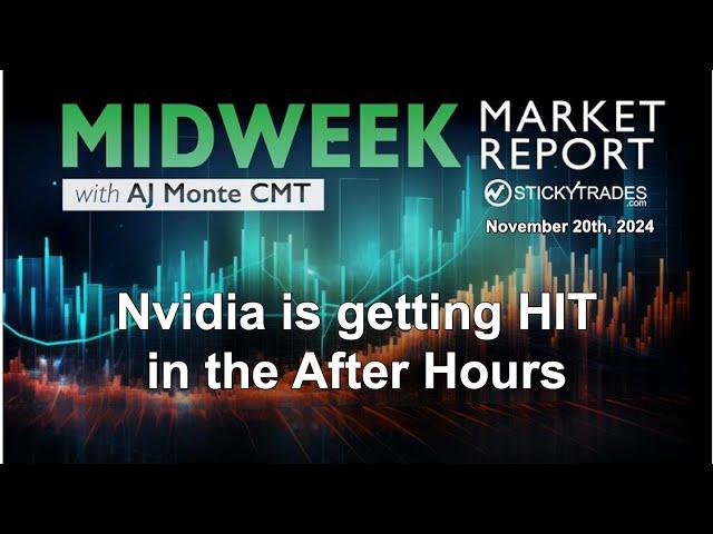 Nvidia is getting HIT in the After Hour - Midweek Market Rerpot with AJ Monte CMT