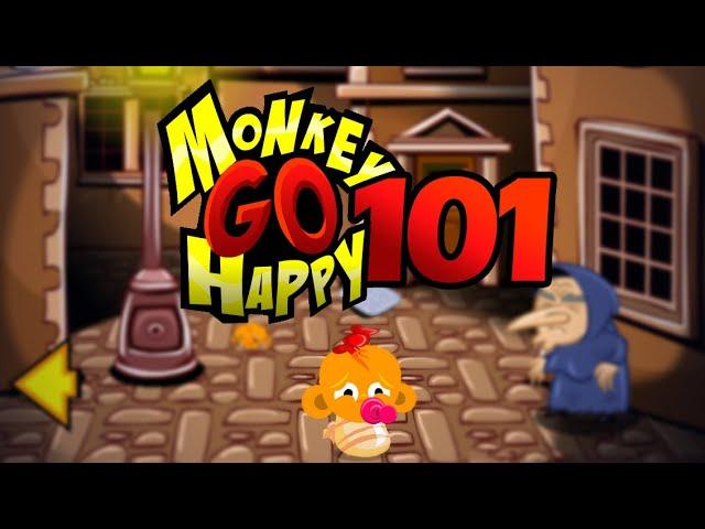 Игра "Счастливая Обезьянка 101" (Monkey GO Happy 101) - прохождение