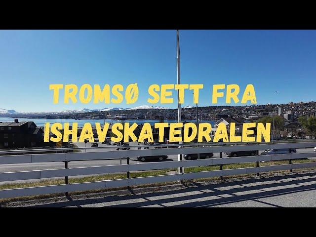 Solen skinner ved Ishavskatedralen. #4k #dji #kirke #vlog #tur