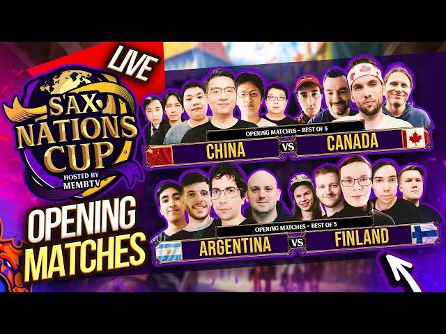 SAX NATIONS CUP MAIN EVENT China vs Canada | Argentina vs Finland #ageofempires2 #aoe2 (20-10-24)