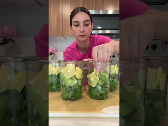 Green juice prep!