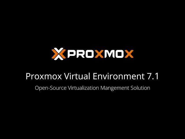 What's new in Proxmox Virtual Environment 7.1