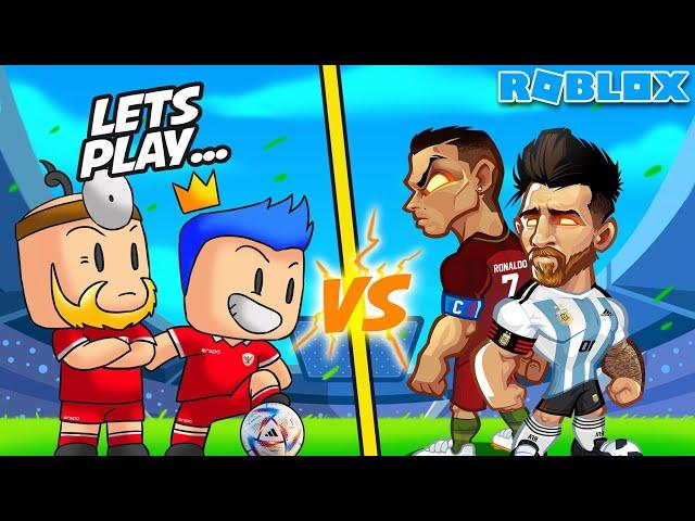 BUKTIKAN MANA PEMAIN TERBAIK, TEAM PANDU GAMING VS TEAM RONALDO DAN MESSI DI ROBLOX!!