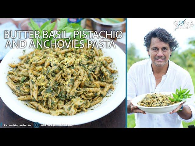 Goma At Home: Butter Basil, Pistachio and Anchovies Pasta