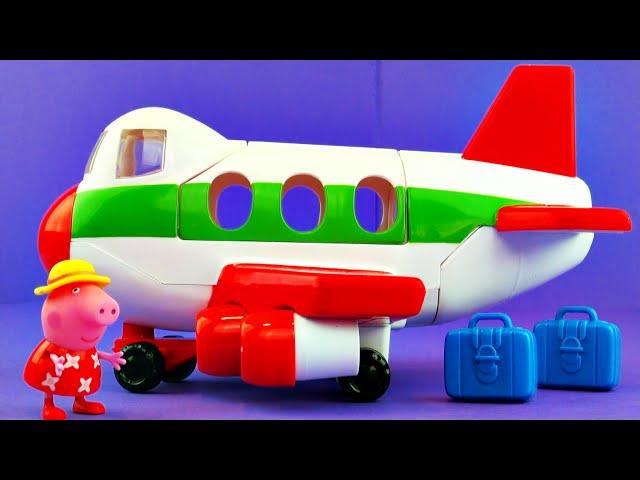 Peppa Pig Air Peppa Holiday Jet Playset Toy Unboxing FluffyJet