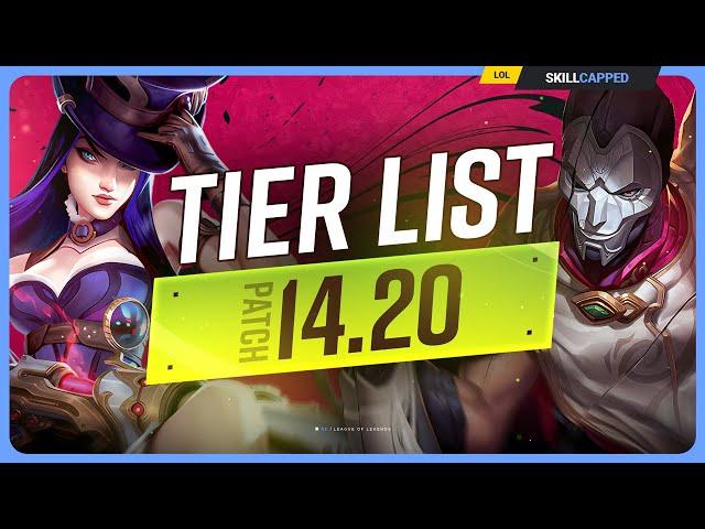 NEW TIER LIST for PATCH 14.20 - League of Legends