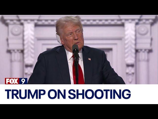 Donald Trump speaks for the 1st time on the assassination attempt