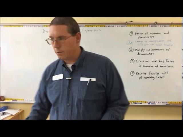 Rational Expressions - Dividing - Mr. Ryan