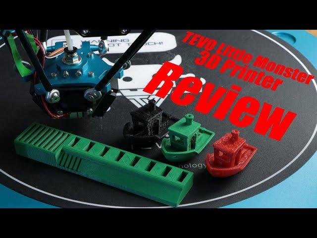 TEVO Little Monster 3D Printer Review - 800$ Big Delta 3D Printer with direct extruder?