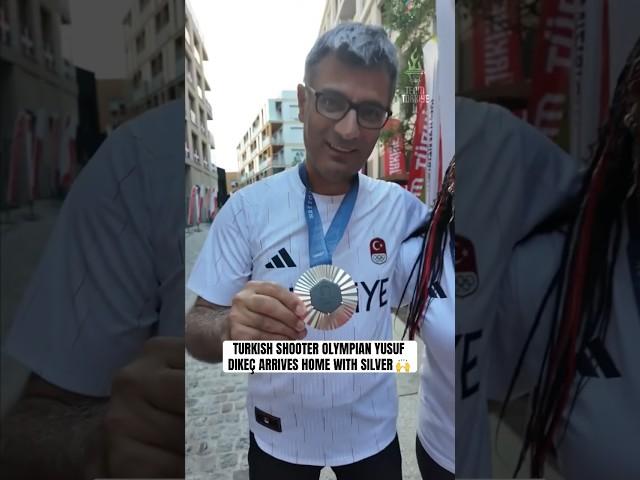 Turkish Olympian Yusuf Dikeç brings the silver medal back home 