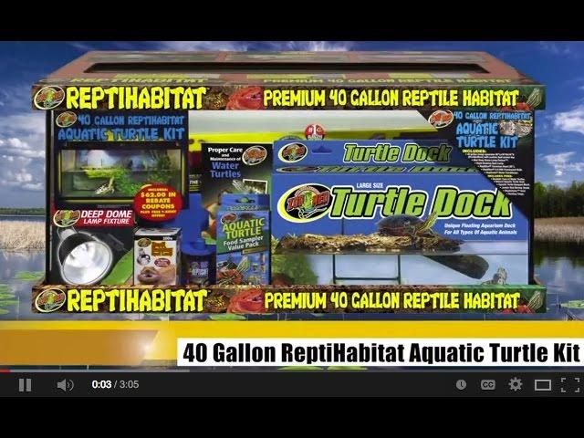 Zoo Med 40 Gallon ReptiHabitat™ Aquatic Turtle Kit