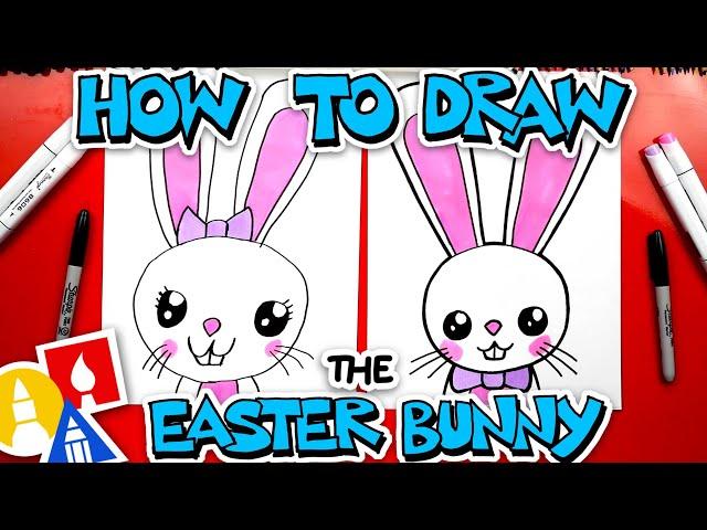 How To Draw A Big Easter Bunny Portrait