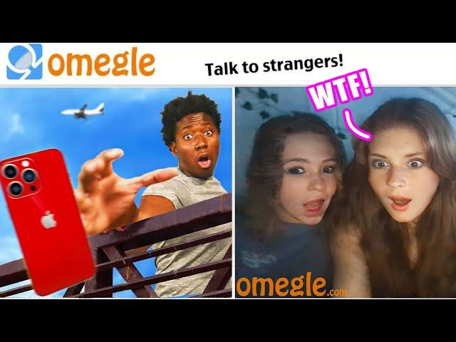 DROPPING PHONE OFF BRIDGE on OMEGLE!