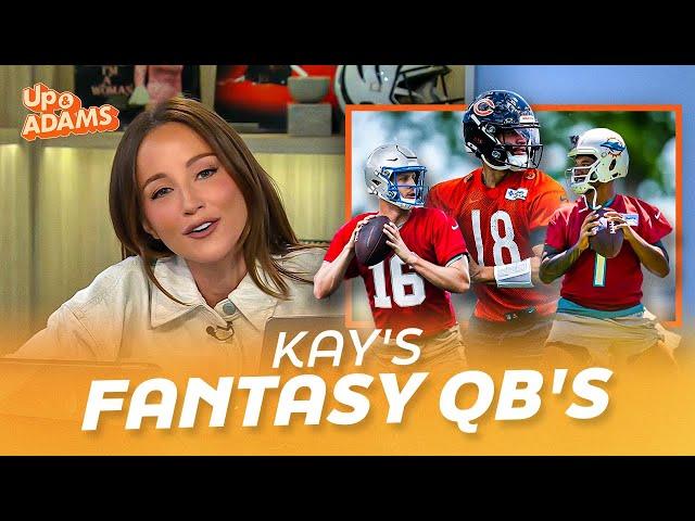 Kay Adams Lists Her Top 3 Fantasy QB's this Upcoming NFL Season: Jared Goff, Caleb Williams, & Tua