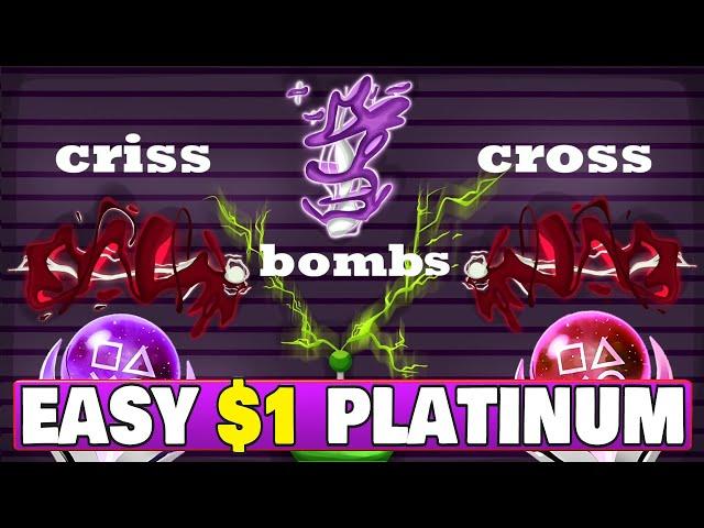 New Easy $0.99 Platinum Game - Criss Cross Bomb Quick Trophy Guide