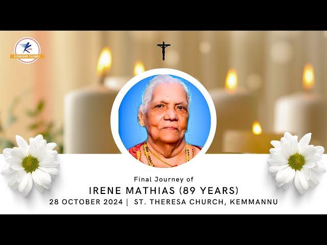 Final Journey of Irene Mathias (89 years) | LIVE from Kemmannu