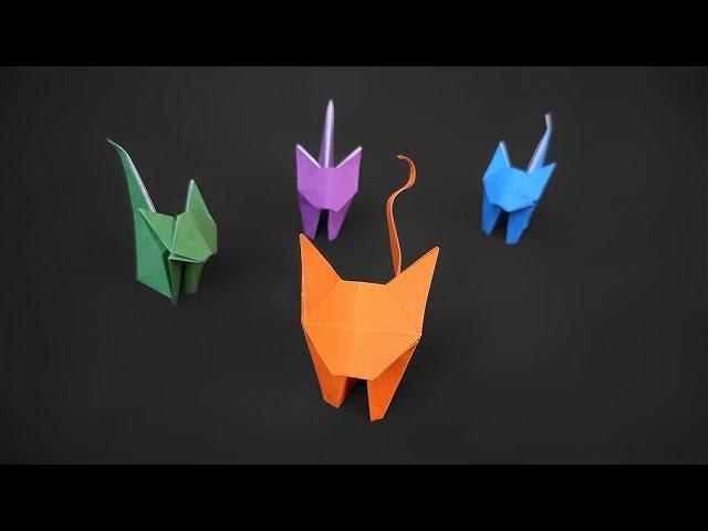 How to Make a Cute Origami Cat