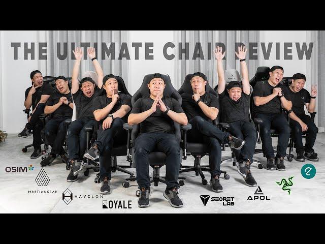 The Ultimate Gaming Chair Review | Ft. Secretlab, Ergotune, Razer, Martiangear, Royale Ergonomics