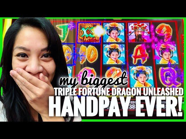 *MUST WATCH* MY BIGGEST HANDPAY JACKPOT on TRIPLE FORTUNE DRAGON UNLEASHED! i didn’t want to LEAVE!