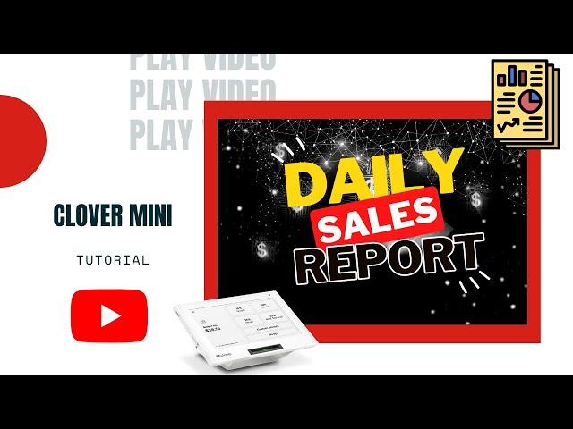 ⏯️Clover Mini: How to print out your daily sales report | How Does the Clover Mini work?| Clover |