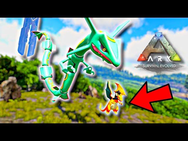 POKEARK : RAYQUAZA ATTACKED MY POKEMON TEAM   | ARK SURVIVAL EVOLVED MODDED