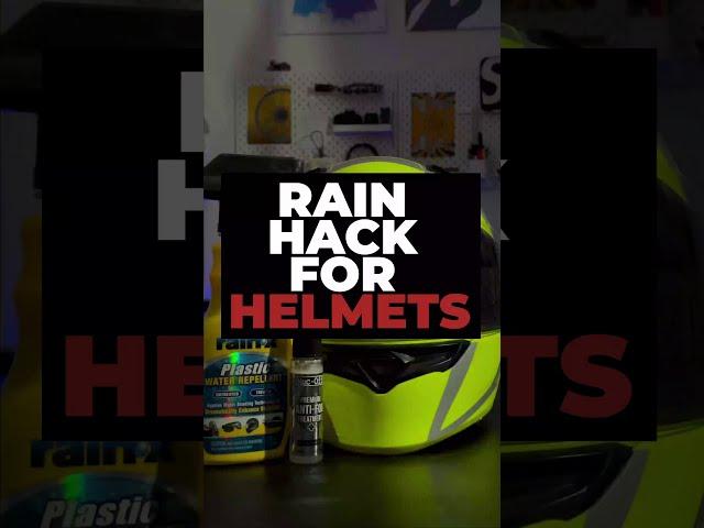 Anti Rain Hack For Motorcycle Helmets #shorts