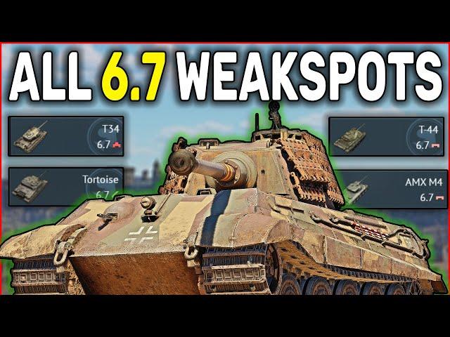 How to Defeat all of the 6.7 Tanks in War Thunder (Weak spot Guide)