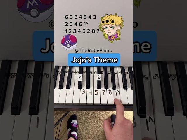 Jojo Piano Easy Tutorial