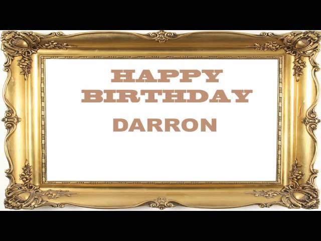 Darron   Birthday Postcards & Postales - Happy Birthday