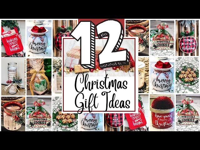 12 DIY DOLLAR TREE CHRISTMAS GIFTS l AFFORDABLE & EASY DIY HOLIDAY GIFTS l PERSONALIZED CRICUT GIFTS