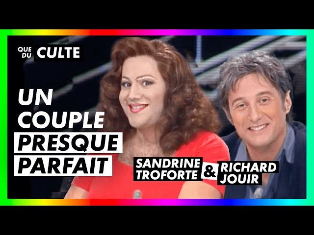 Antoine de Caunes et José Garcia en Richard Jouir et Sandrine Troforte -Nulle part ailleurs - CANAL+