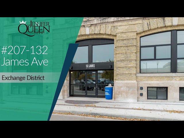 #207-132 James Avenue, Winnipeg, MB $314,900 Jen Queen - Winnipeg Realtor with RE/MAX Professionals