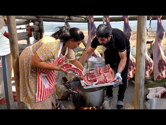 We cooked a whole lamb in a big pot -  Eid al Adha 2024 SERIES  Village Life