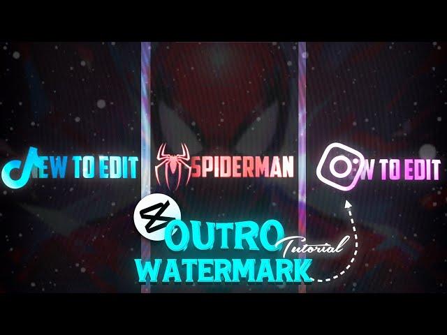 Capcut | Outro logo Watermark tutorial