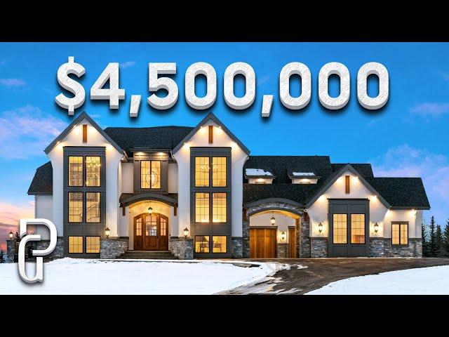 Inside a $4.5M Modern French Mansion in Calgary, Canada! | Propertygrams House Tour